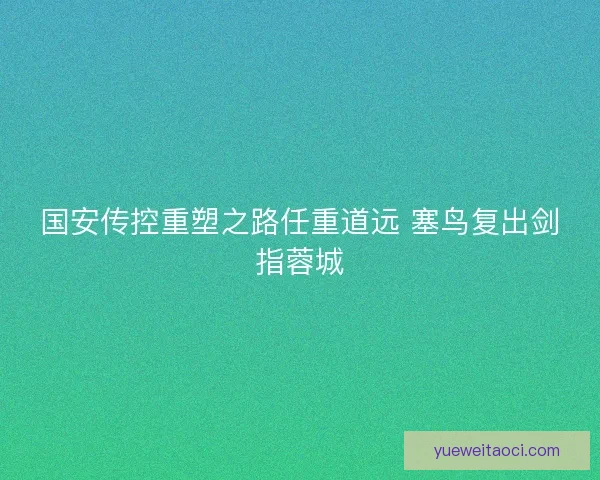 国安传控重塑之路任重道远 塞鸟复出剑指蓉城 国安传控重塑之路任重道远 塞鸟复出剑指蓉城