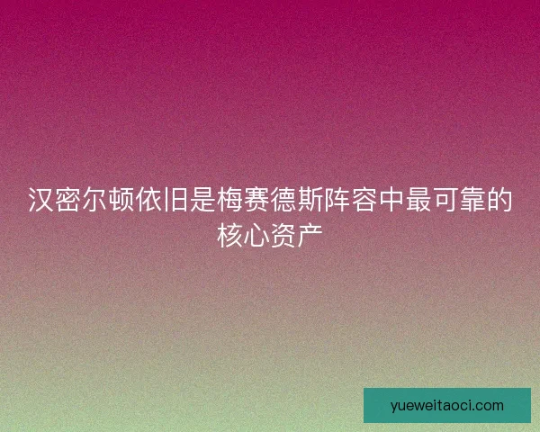 汉密尔顿依旧是梅赛德斯阵容中最可靠的核心资产