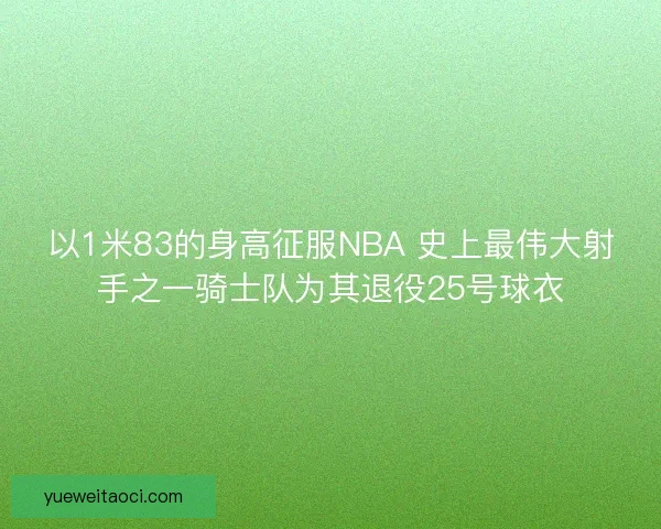 以1米83的身高征服NBA 史上最伟大射手之一骑士队为其退役25号球衣 以1米83的身高征服NBA 史上最伟大射手之一骑士队为其退役25号球衣